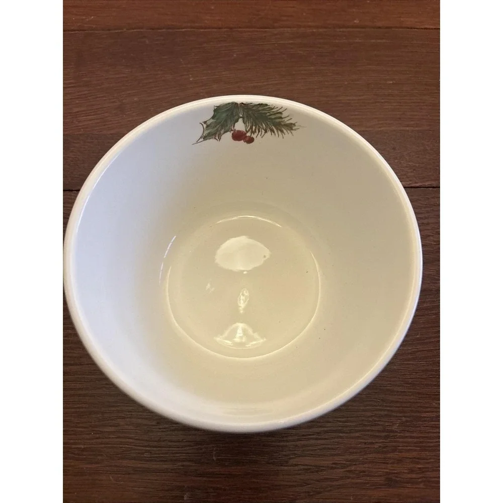 Maxcera‎ Snowville Christmas Farmhouse Candy Bowl Serving Bowl 6